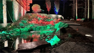 Colored-waterfall-landscape-lighting-img
